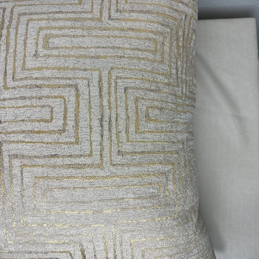 NEW  Daniel Stuart Studio PREMIUM Craftsmansship Pillow Sumatra Champagne